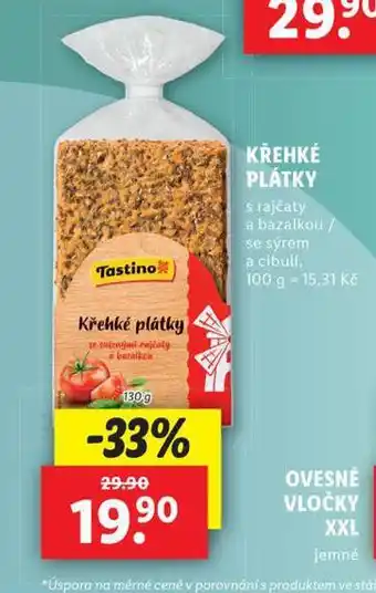 Lidl Křehké plátky nabídka