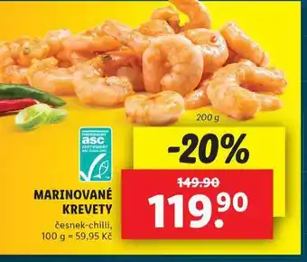 Lidl Marinované krevety nabídka