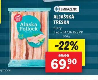 Lidl Aljašská treska nabídka