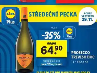Lidl Prosecco treviso doc nabídka
