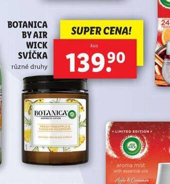 Lidl Botanica by air wick svíčka nabídka
