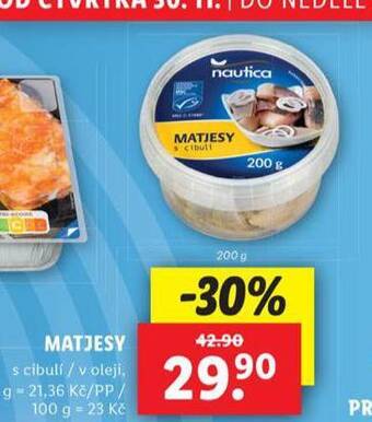 Lidl Matjesy nabídka