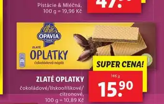 Lidl Zlaté oplatky nabídka