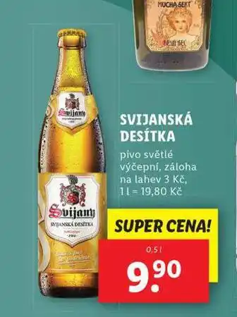 Lidl Pivo svijanský máz 10 nabídka