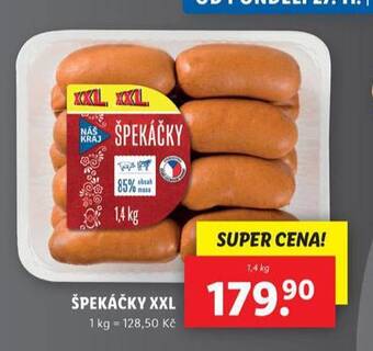 Lidl Špekáčky xxl nabídka