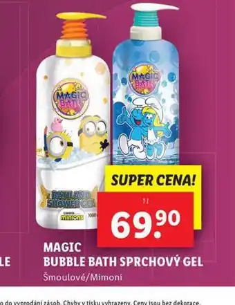 Lidl Magic bubble bath sprchový gel nabídka