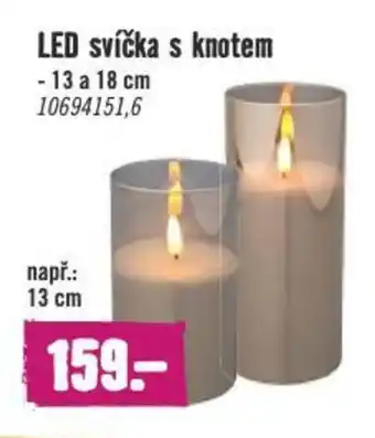 LED svíčka s knotem