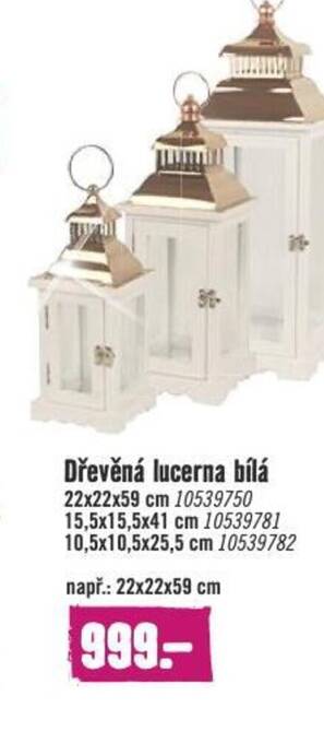 Hornbach Drevena Lucerna Bila nabídka