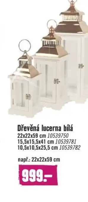 Hornbach Drevena Lucerna Bila nabídka