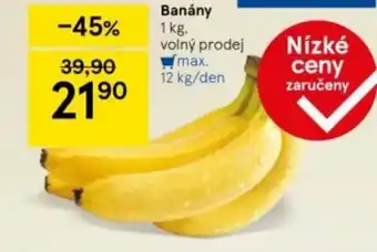 Tesco Banány 1 kg. nabídka
