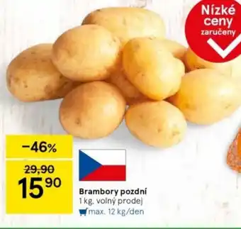 Tesco Brambory pozdní 1 kg nabídka