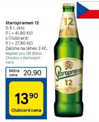 Tesco Staropramen 12 0,5 L nabídka