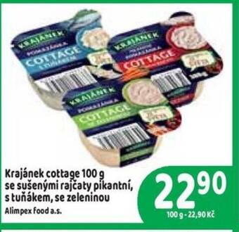 Brněnka Krajánek cottage 100 g se sušenými rajčaty pikantní, stuňákem, se zeleninou nabídka