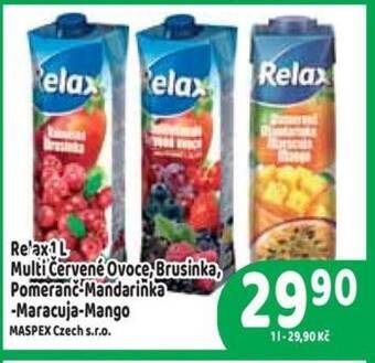 Brněnka Relax 1L Multi Červené Ovoce, Brusinka, Pomeranč Mandarinka -Maracuja-Mango nabídka