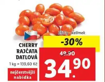 Lidl Cherry Rajčata Datlová 250g nabídka