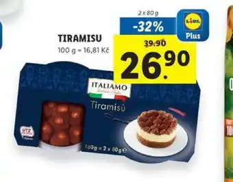 Lidl Tiramisu 2x80g nabídka