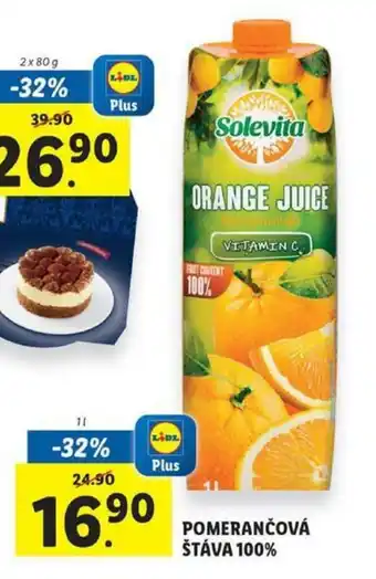 Lidl Pomerančová Štáva 100% 1l nabídka