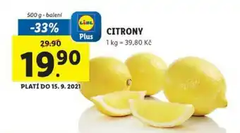 Lidl Citrony 500g nabídka