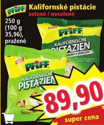 Norma Kalifornské pistácie solené / nesolené nabídka