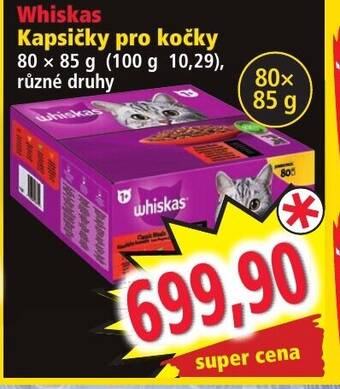 Norma Whiskas Kapsičky pro kočky nabídka