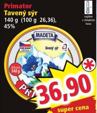 Norma Primator Tavený sýr nabídka