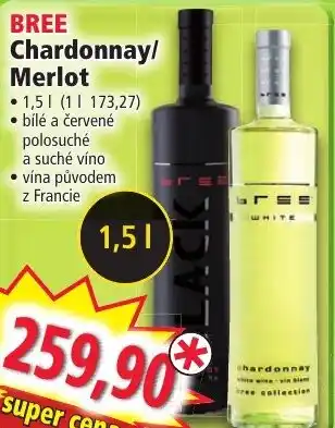 Norma BREE Chardonnay/ Merlot nabídka