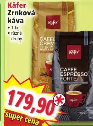 Norma Käfer Zrnková káva nabídka