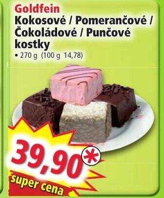Norma Goldfein Kokosové / Pomerančové / Čokoládové / Punčové kostky nabídka