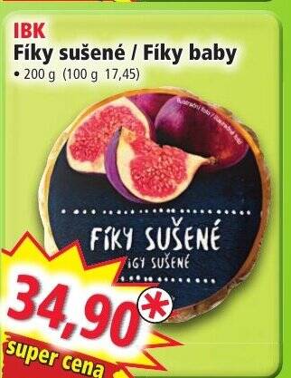 Norma IBK Fíky sušené / Fíky baby nabídka