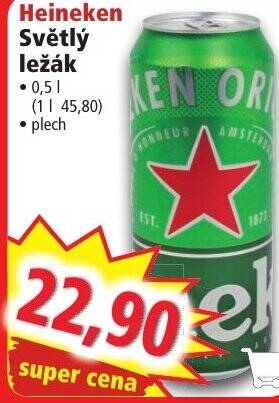 Norma Heineken Světlý ležák nabídka