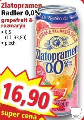 Norma Zlatopramen Radler 0,0% nabídka