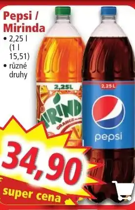 Norma Pepsi Mirinda nabídka