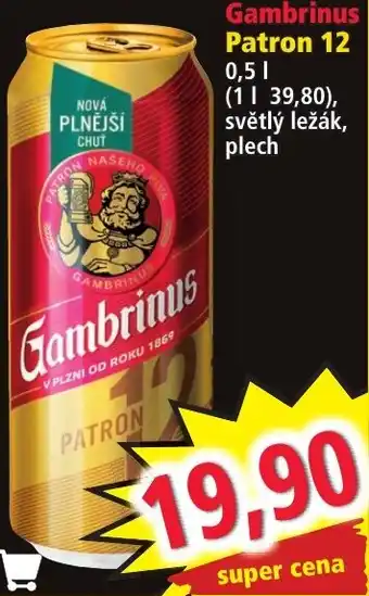 Norma Gambrinus Patron 12 0,5L nabídka