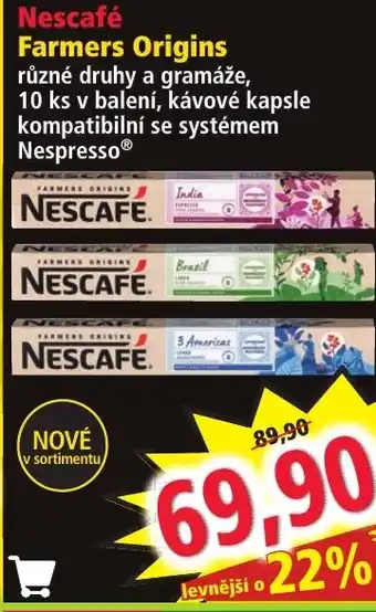 Norma Nescafé Farmers Origins nabídka