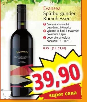 Norma Evansea Spätburgunder Rheinhessen nabídka