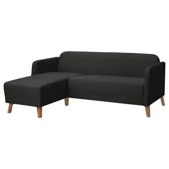 IKEA Linanäs 3místná pohovka, s lenoškou/vissle tmavě šedá nabídka