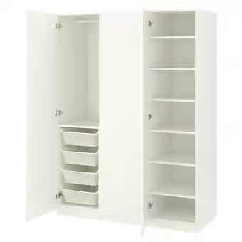 IKEA Pax / forsand šatní skříň, bílá/bílá, 150x60x201 cm nabídka