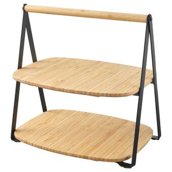 IKEA Fullspäckad servírovací podnos, bambus/černá, 28x20 cm nabídka