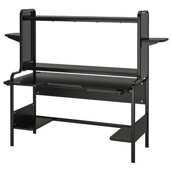 IKEA Fredde herní stůl, černá, 140/185x74x146 cm nabídka