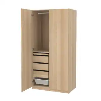 IKEA Pax / forsand šatní sestava, vz. bíle moř. dub/vz. bíle moř. dub, 100x60x201 cm nabídka