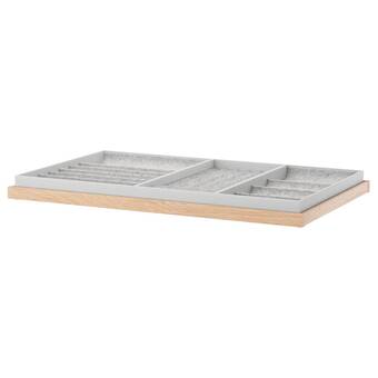 IKEA Komplement výsuvný podnos s vložkou, vz. bíle moř. dub, 100x58 cm nabídka