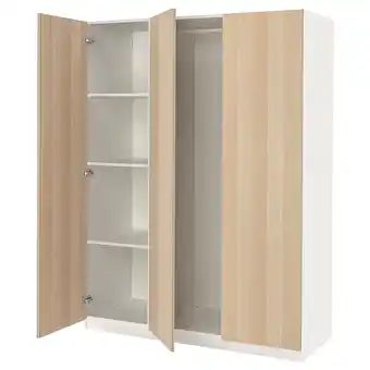 IKEA Pax / forsand šatní sestava, bílá/vz. bíle moř. dub, 150x60x201 cm nabídka