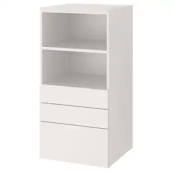 IKEA Småstad / platsa knihovna, bílá bílá/se 3 zásuvkami, 60x57x123 cm nabídka