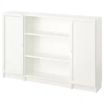IKEA Billy / oxberg sestava knihoven s dvířky, bílá, 160x106 cm nabídka