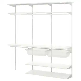 IKEA Boaxel šatní sestava, bílá, 187x40x201 cm nabídka