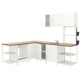 IKEA Enhet rohová kuchyně, bílá nabídka