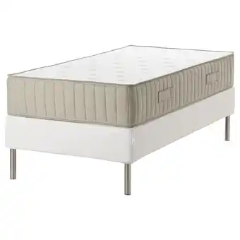 IKEA Espevär/vatneström čalouněná postel, bílá/velmi tvrdá přírodní, 90x200 cm nabídka