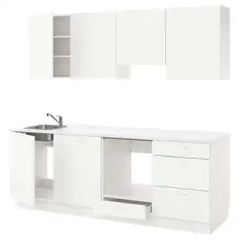 IKEA Enhet kuchyně, bílá, 243x63.5x222 cm nabídka