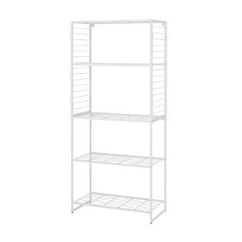 IKEA Jostein policový díl s mřížkou, vn./venkovní/drát bílá, 82x40x180 cm nabídka