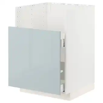 IKEA Metod / maximera sp. skř. pro dřez bredsjön/1čelo/2z, bílá/kallarp světle zeleno-modrá, 60x60 cm nabídka